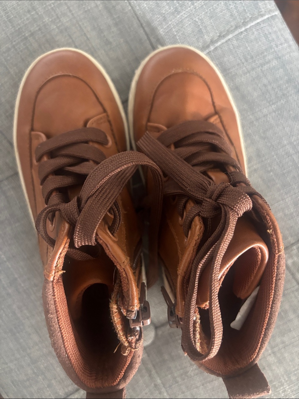 Cat & Jack Brown High-Top Kids Sneakers